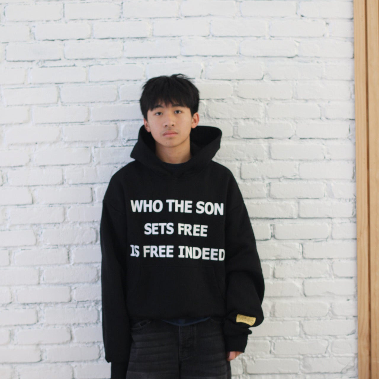 "WHO THE SON SETS FREE IS FREE INDEED" HOODIE